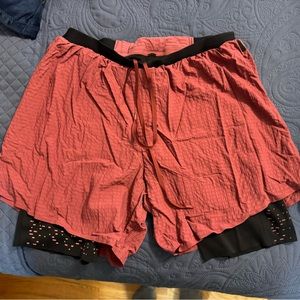 Mint lululemon mens size medium surge running shorts w liner